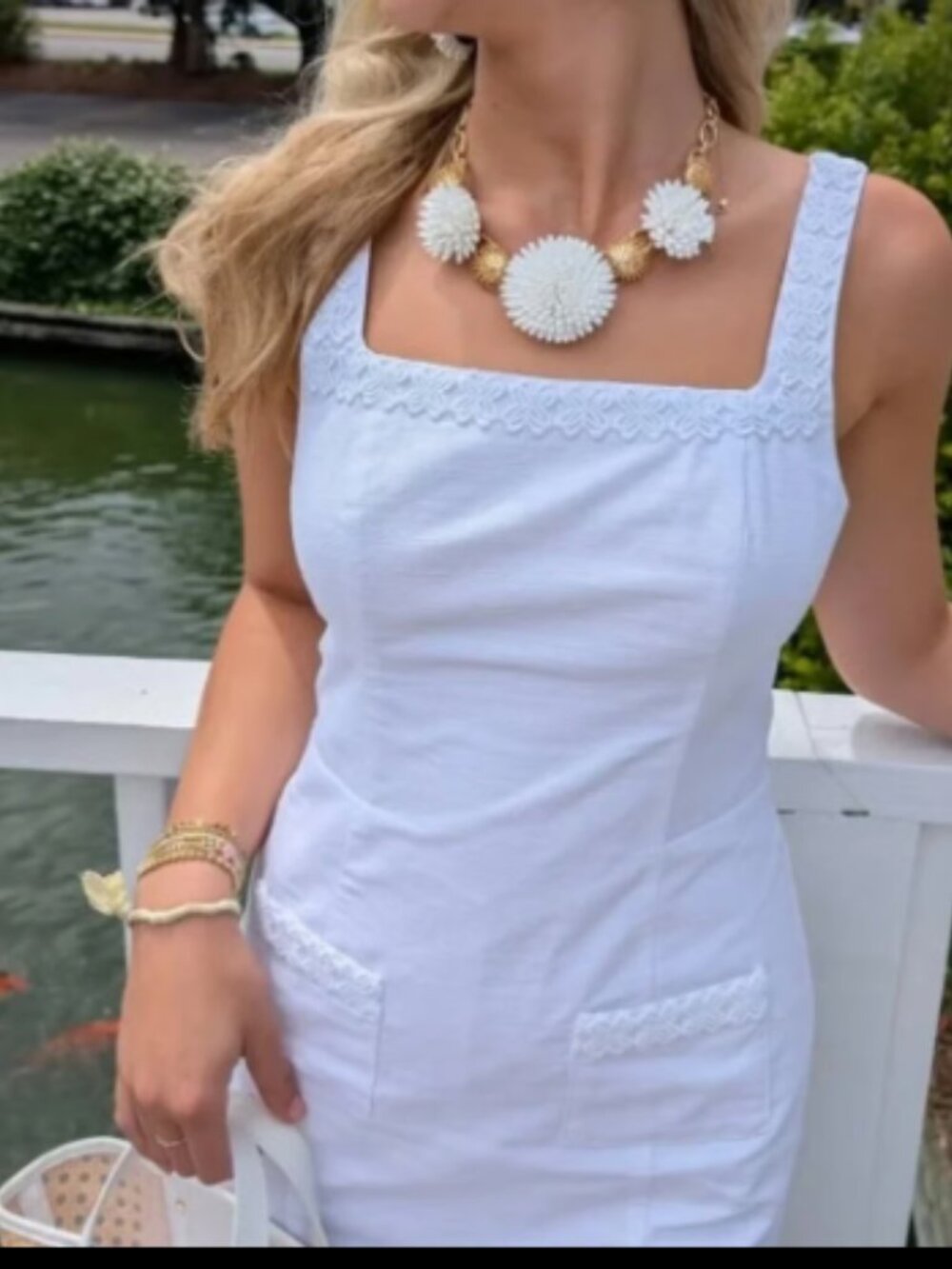LILLY PULITZER WHITE ISLEEN SKIRTEED ROMPER DRESS NWT $220 12 - Picture 6 of 13